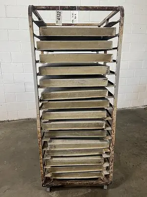 Roll-In Double Oven Rack with Pans