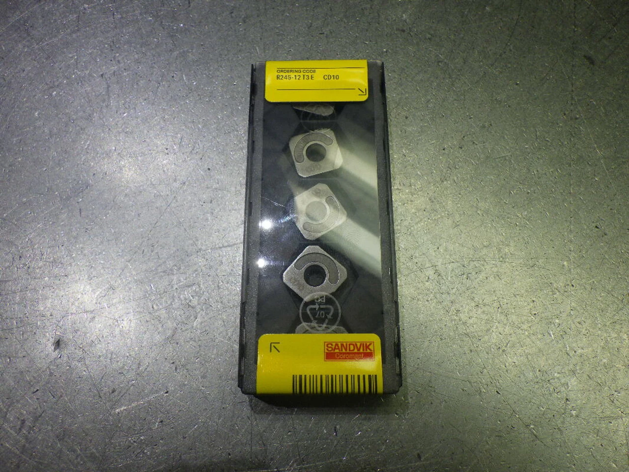 Sandvik 1 Sided PCD Carbide Inserts QTY5 R245-12 T3 E CD10 (LOC1460)