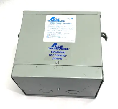 USED ACME ELECTRIC GEN. PURPOSE TRANSFORMER, ECAPSULATED, 3-PHASE 3KVA