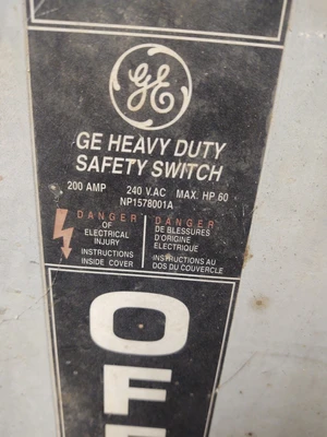USED GE NP1578001A