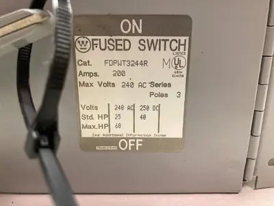 New | in-Stock WESTINGHOUSE FDPWT3244R Miscellaneous Equipment (Electrical & Power) Ohio US | Surplus Asset Holdings #1399639