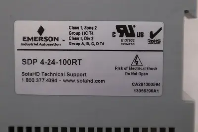 NEW OPEN BOX Emerson SDP 4-24-100RT Sola Power Supply STK GF365