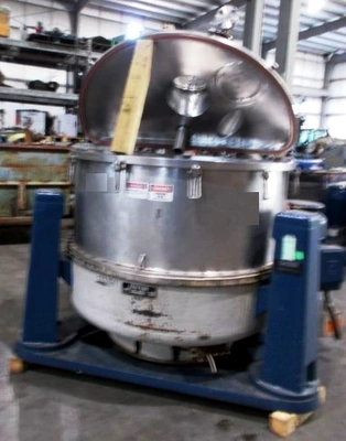 (4) Ferrum DSZ-URF 1250/630 perforate basket centrifuges, 316L SS.