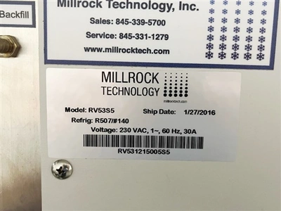 Used MILLROCK _UNKNOWN_ Freeze Dryers / Lyophilizers Connecticut US | DMC Industries #1281588