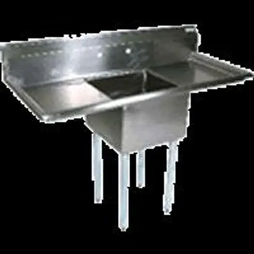 24" Single Compartment Corner Drain -  with two drainboards