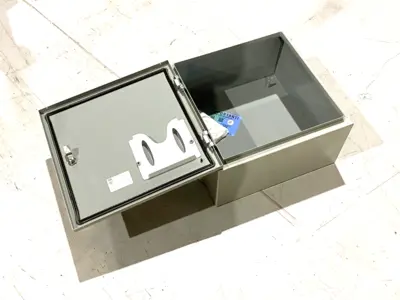 New | in-Stock Saginaw Control & Engineering Enclosure 20" x 20" x 10" Gray Electrical Boxes Michigan US | Maverick Industrial Sales #1475158