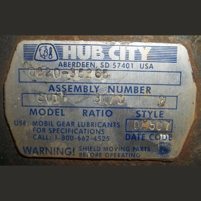Hub City 601F Right Angle Reducer