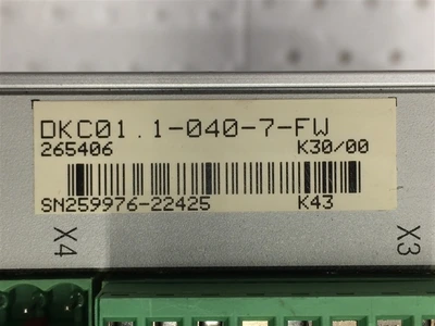 USED INDRAMAT DKCO1.1-04D-7-FW (5)-ECODRIVE AC-SERVO CONTROLLER