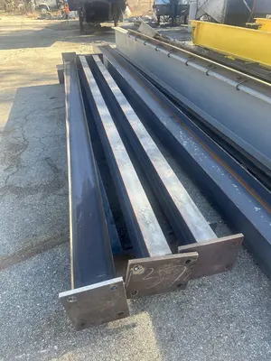 (6) 13' HIGH I-BEAM COLUMN UPRIGHTS FOR 5 TON CRANE: STOCK #22455