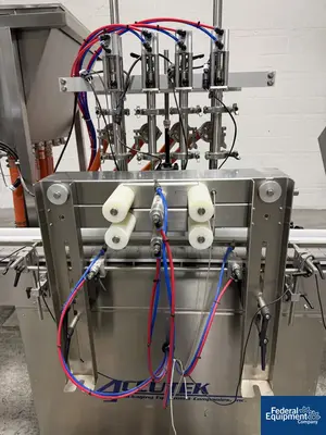 Used Accutek Accutek Inline Piston Filler, Model AVF4-16 Liquid Fillers Ohio US | Federal Equipment Company #1337957