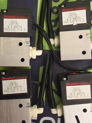 HUMPHREY V310 PNEUMATIC SOLENOID VALVE 12VDC 4.5W 125P.S.I.