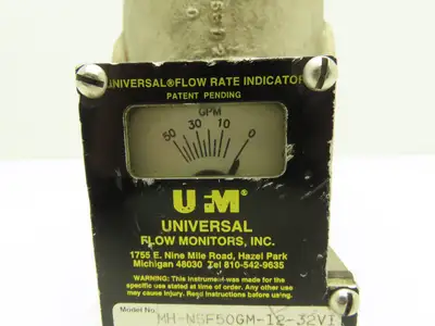 UFM Flow MH-NSF50GM-12-32V1 0-M3WR-PC4M-C-Z86 Flow Monitor 1-1/2"NPT B10481