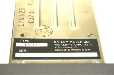 NEW BAILEY METER CO. TYPE TG12 METER