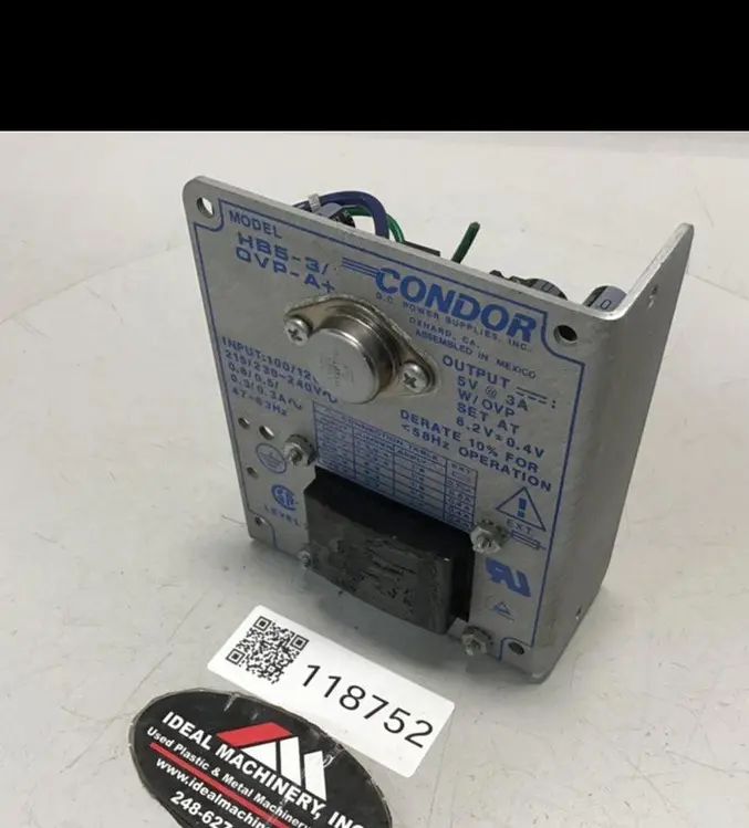 Used POWER ONE HB5-3/OVP-A+ Power Supplies Michigan US | Ideal Machinery #1311421