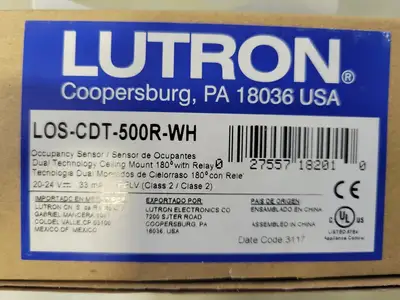 NEW LUTRON LOS-CDT-500R-WH