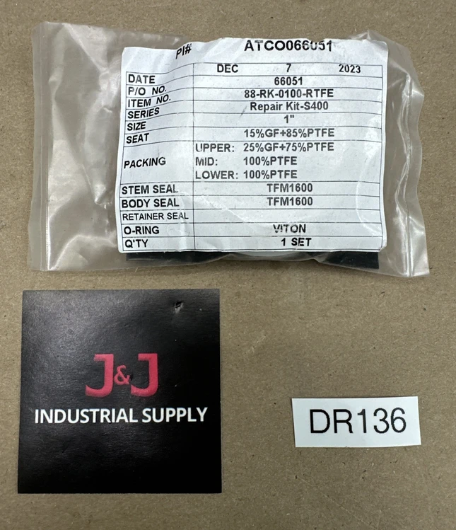 New | in-Stock AT Controls 88-RK-0100-RTFE Valves/Fittings Indiana US | J&J Industrial Supply #719023