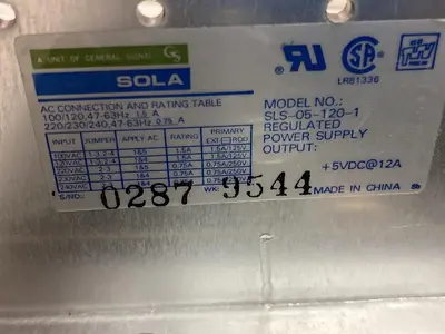 New | in-Stock SOLA SLS-05-120-1 Miscellaneous Equipment (Electrical & Power) Ohio US | Surplus Asset Holdings #1242118