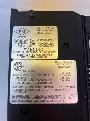 USED GE FANUC IC660BBA103
