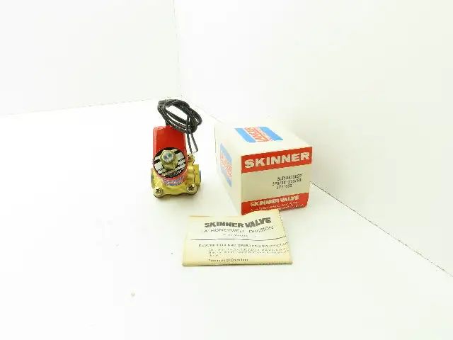 Lancer 2LE1HBG3052 2-Way Skinner Steam Solenoid Valve 3/8" NPT N.O. 0-50psi 120v