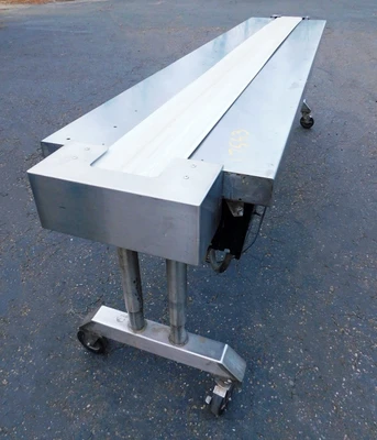 USED SS PACKING CONVEEYOR 8" X 10' CONVEYOR