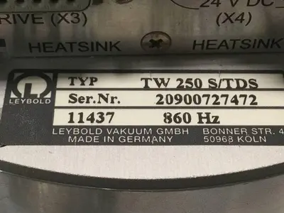 USED LEYBOLD TW250 S