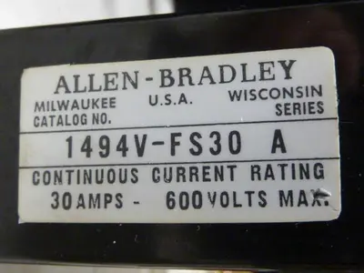 USED ALLEN BRADLEY 1494V-DS30 SER A