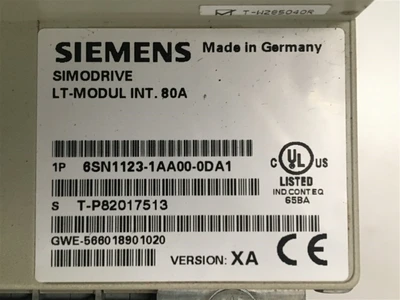 USED SIEMENS 6SN1123-1AA00-0DA1, PART OF THE SET-LT-MODUL INT.8