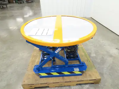Uline H-8935 Spring-Loaded Pallet Positioner Level Loader 43-5/8" Round Top