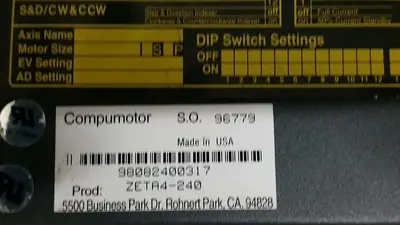 PARKER ZETA DRIVE 240