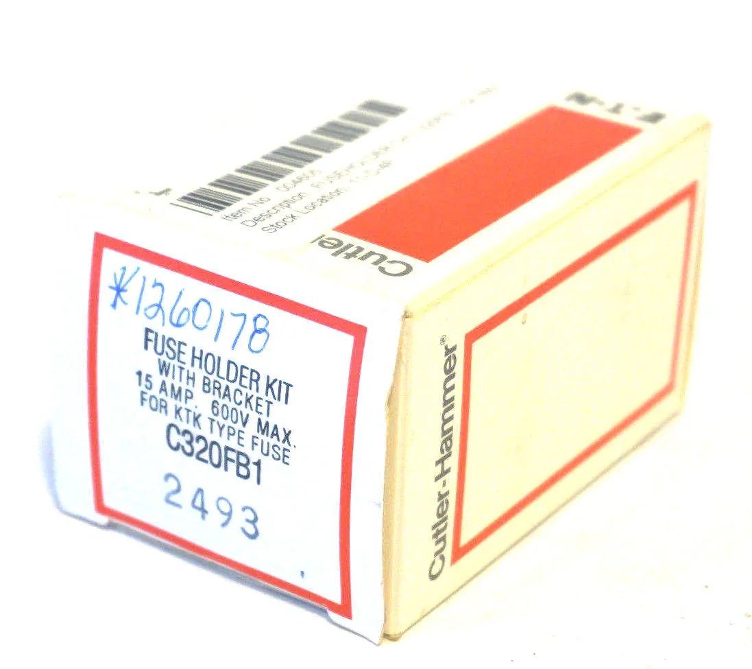 NEW CUTLER HAMMER C320-FB1 TYPE KTK FUSE HOLDER C320FB1