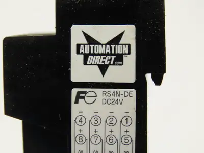 Automation Direct RS4N-DE Fuji Socket Mount 4 Card Relay 24VDC 5A Lot of 5