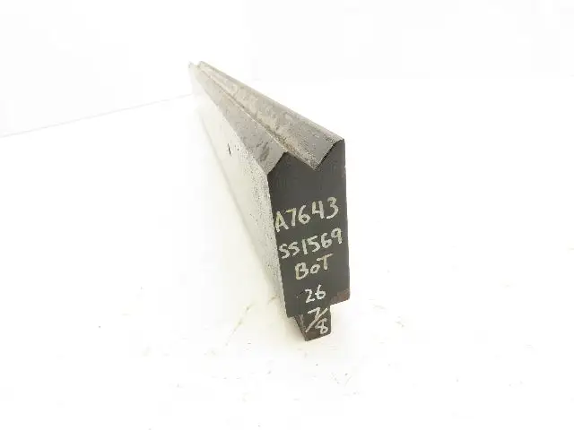Press Brake Die 26" Long 90° V 1/2" Tang 1-9/64" W 2-3/4" H 33/64" Offset