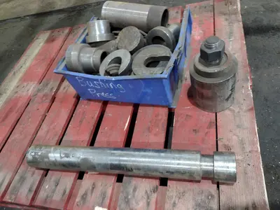 3" DROTT MOBILE HYDRAULIC BUSHING / TRACK PINS PRESS WITH TOOLING: STOCK #19036
