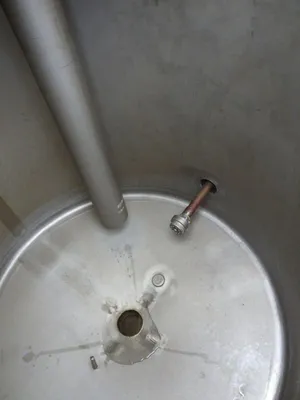 1200 l Used vertical stainless steel storage tank