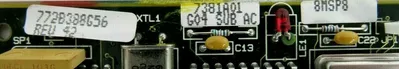USED WESTINGHOUSE 7381A01G04 CIRCUIT BOARD 772B388G56