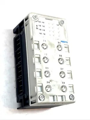 USED FESTO CONNECTION BLOCK MANIFOLD 8X M8 PORTS 195706