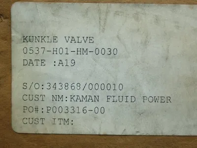 New | in-Stock KUNKLE 0537H01HM0030 Pumps Ohio US | HGR 24 #1016788