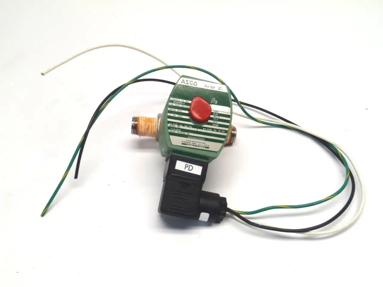 Used ASCO Red Hat II Solenoid Valve 3/8 Pipe 17.1 Watts Solenoid Valves Michigan US | Maverick Industrial Sales #1410700