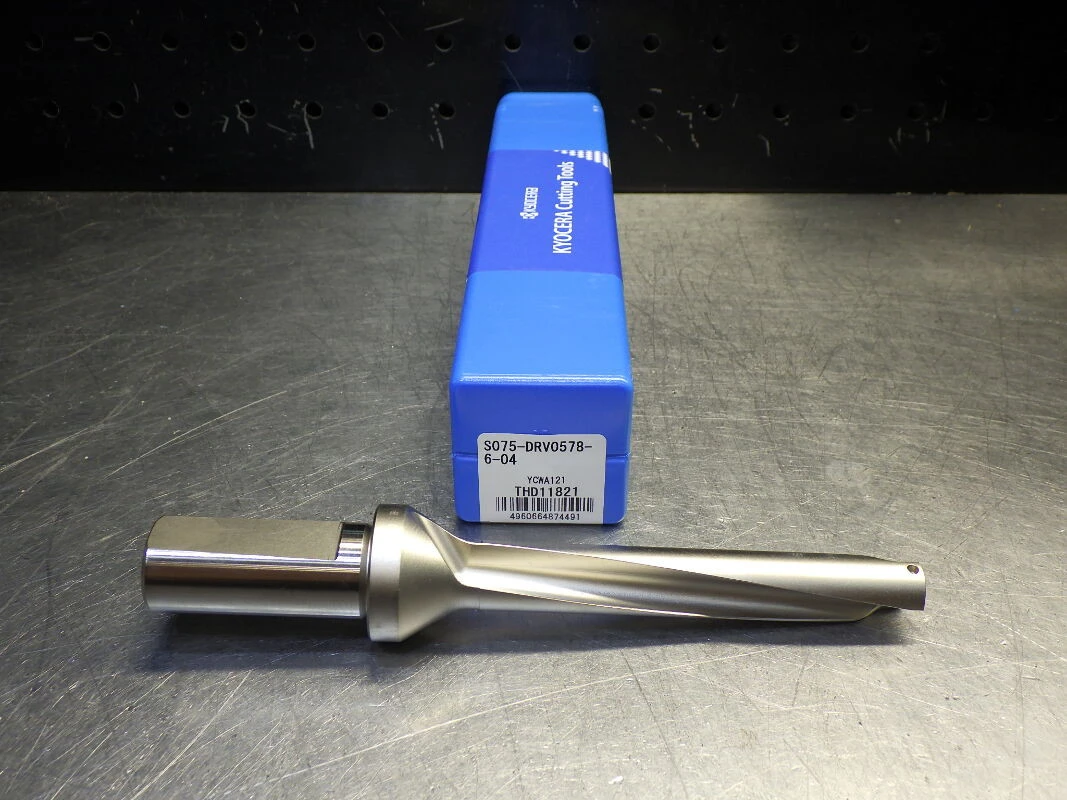 Kyocera 37/64" Coolant Thru Indexable Drill 3/4" Shank S075-DRV0578604 (LOC3395)