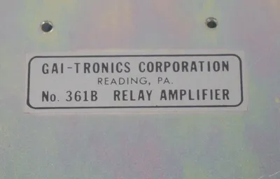 NEW GAI TRONICS 361B RELAY AMPLIFIER 1175