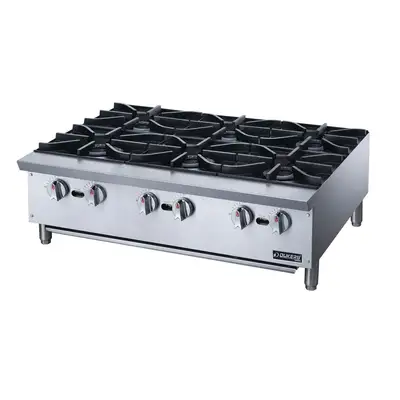 New | in-Stock Dukers New Dukers DCHPA36 Hot Plate with 6 Burners Hot Plates Illinois US | Falcon Restaurant Supply #1376247