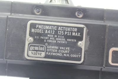Used Gemini Valve A412 Rotary Actuators California US | Davliegogo LLC #1707506