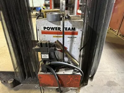 80/100 TON PART NO. 210324(FRAME) POWER TEAM H-FRAME HYDRAULIC SHOP PRESS