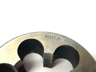 None | M39x1.5 HSS 6-Hole Round Thread Die - Used