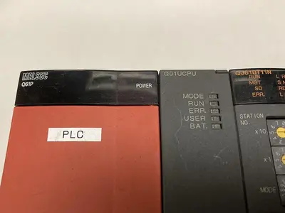 USED MITSUBISHI Q61P, Q01UCPU, QJ61BT11N (X2), QX41, QY41P, QD75P1