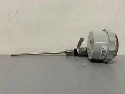 USED STATUS INSTRUMENTS 785195 TEMPERATURE SENSOR PROBE W/ 1" SANITARY FITTINGS