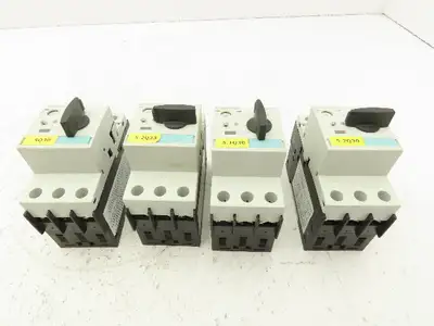 Siemens 3RV1021-4AA10 Circuit Breaker Motor Protector Lot of 4
