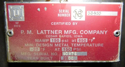 USED 12 GALLON  PRESSURE TANK STEEL PRESSURE TANK