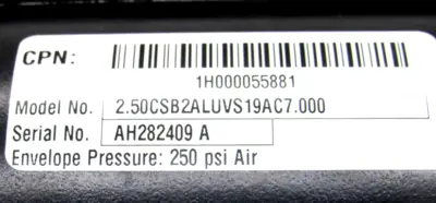 NEW PARKER 2.50CSB2ALUVS19AC7.000 CYLINDER 1H000055881 250CSB2ALUVS19AC7000