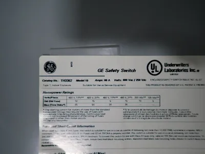 Used GE THN3362 Disconnects Ohio US | HGR 24 #801817